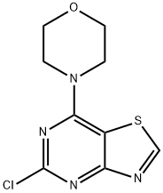 4-(5-클로로티아졸로[4,5-d]피리미딘-7-일)모르폴린 구조식 이미지