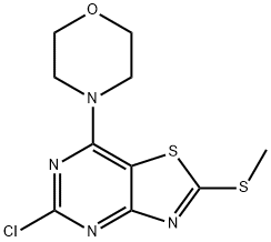 4-(5-chloro-2-(methylthio)thiazolo[4,5-d]pyrimidin-7-yl)morpholine Structure
