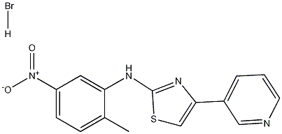 N-(2-Methyl-5-nitrophenyl)-4-(3-pyridinyl)-2-thiazolamine hydrobromide Structure