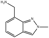 7-아미노메틸-2-메틸인다졸 구조식 이미지