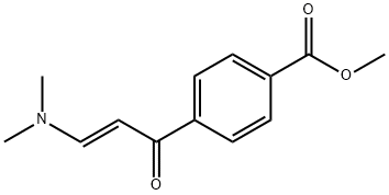 4-[(2E)-3-(Dimethylamino)-1-oxo-2-propen-1-yl]benzoic acid methyl ester 구조식 이미지