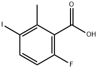 6-Fluoro-3-iodo-2-methylbenzoic acid Structure