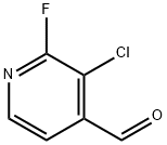 3-Chloro-2-fluoropyridine-4-carboxaldehyde 구조식 이미지