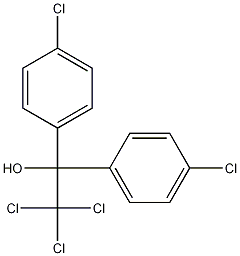 1,1-Bis(p-chlorophenyl)-2,2,2-trichloroethanol 구조식 이미지