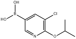 5-클로로-6-이소프로폭시피리딘-3-보론산 구조식 이미지