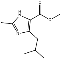 메틸4-이소부틸-2-메틸-1H-이미다졸-5-카르복실레이트 구조식 이미지