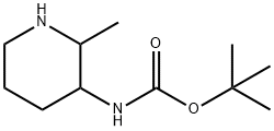 tert-Butyl 2-methylpiperidin-3-ylcarbamate Structure