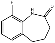 9-Fluoro-4,5-dihydro-1H-benzo[b]azepin-2(3H)-one 구조식 이미지