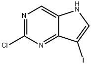 2-Chloro-7-iodo-5H-pyrrolo[3,2-d]pyrimidine Structure