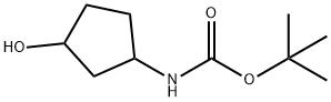 Tert-butyl3-hydroxycyclopentylcarbamate Structure