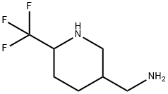 5-(아미노메틸)-2-(트리플루오로메틸)피페리딘 구조식 이미지