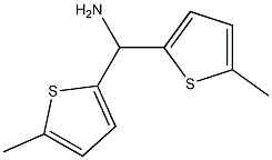 2-티오펜메탄아민,5-메틸-a-(5-메틸-2-티에닐)- 구조식 이미지