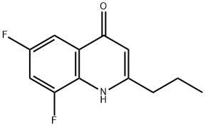 6,8-Difluoro-4-hydroxy-2-propylquinoline Structure