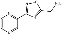 (3-(pyrazin-2-yl)-1,2,4-oxadiazol-5-yl)methanamine 구조식 이미지