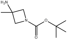 3-아미노-1-Boc-3-메틸-아제티딘 구조식 이미지