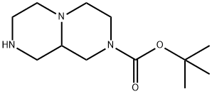 Octahydro-pyrazino[1,2-a]pyrazine-2-carboxylic acid tert-butylester 구조식 이미지