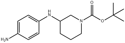 3-(4-amino-phenylamino)- piperidine-1-carboxylic acid tert-butyl ester Structure