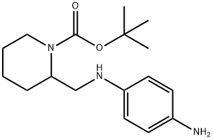 2-[(4-amino-phenylamino)-methyl]- piperidine-1-carboxylic acid tert-butyl ester Structure