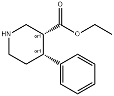 cis-ethyl 4-phenylpiperidine-3-carboxylate Structure