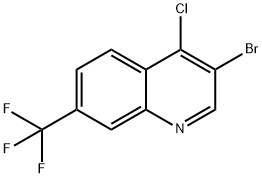 3-Bromo-4-chloro-7-trifluoromethylquinoline Structure