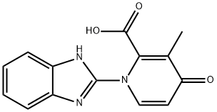 1-(1H-benzo[d]imidazol-2-yl)-3-methyl-4-oxo-1,4-dihydropyridine-2-carboxylic acid 구조식 이미지