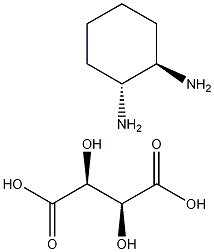 (1R,2R)-1,2-Diaminocyclohexane D-tartrate Structure