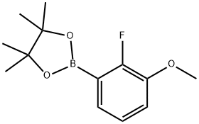 2-(2-Fluoro-3-methoxyphenyl)-4,4,5,5-tetramethyl-1,3,2-dioxaborolane 구조식 이미지