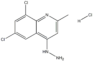 6,8-Dichloro-4-hydrazino-2-methylquinoline hydrochloride Structure