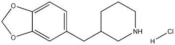 3-벤조[1,3]디옥솔-5-일메틸-피페리딘염산염 구조식 이미지