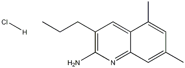 2-아미노-5,7-디메틸-3-프로필퀴놀린염산염 구조식 이미지