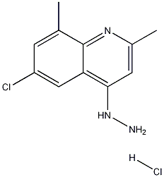 6-Chloro-2,8-dimethyl-4-hydrazinoquinoline hydrochloride Structure