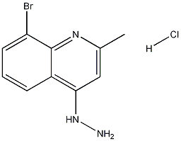 8-Bromo-4-hydrazino-2-methylquinoline hydrochloride Structure