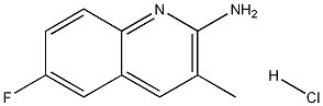 2-Amino-6-fluoro-3-methylquinoline hydrochloride Structure