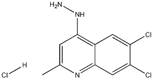 6,7-Dichloro-4-hydrazino-2-methylquinoline hydrochloride Structure