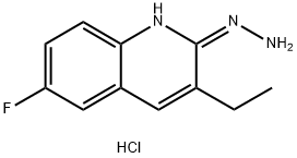 3-Ethyl-6-fluoro-2-hydrazinoquinoline hydrochloride 구조식 이미지