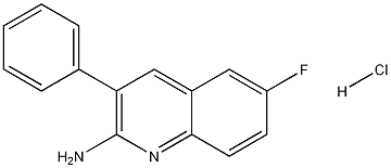 2-Amino-6-fluoro-3-phenylquinoline hydrochloride Structure