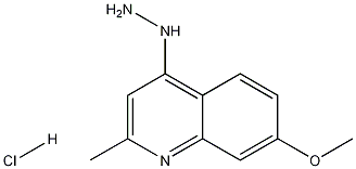 4-Hydrazino-7-methoxy-2-methylquinoline hydrochloride Structure