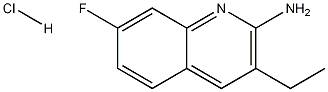 2-Amino-3-ethyl-7-fluoroquinoline hydrochloride Structure