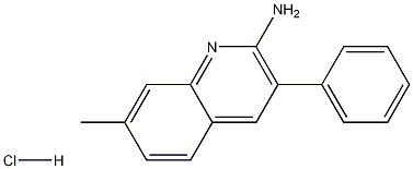 2-Amino-7-methyl-3-phenylquinoline hydrochloride Structure