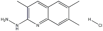 2-Hydrazino-3,6,7-trimethylquinoline hydrochloride Structure