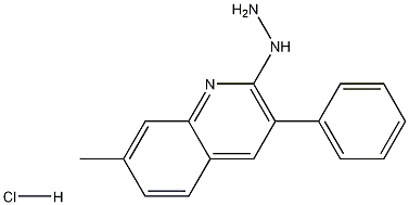 2-Hydrazino-7-methyl-3-phenylquinoline hydrochloride Structure