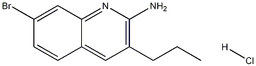 2-Amino-7-bromo-3-propylquinoline hydrochloride Structure