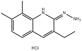 7,8-Dimethyl-3-ethyl-2-hydrazinoquinoline hydrochloride Structure