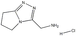 6,7-Dihydro-5H-pyrrolo[2,1-c]-1,2,4-triazole-3-methanaminehydrochloride Structure