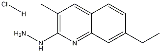 2-히드라지노-7-에틸-3-메틸퀴놀린염산염 구조식 이미지