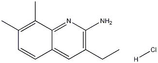 2-Amino-7,8-dimethyl-3-ethylquinoline hydrochloride Structure