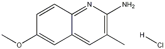 2-아미노-6-메톡시-3-메틸퀴놀린염산염 구조식 이미지