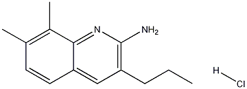 2-아미노-7,8-디메틸-3-프로필퀴놀린염산염 구조식 이미지