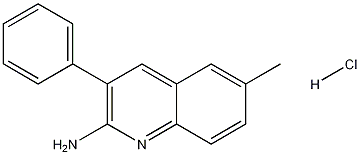 2-Amino-6-methyl-3-phenylquinoline hydrochloride Structure