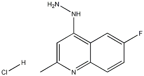 6-Fluoro-4-hydrazino-2-methylquinoline hydrochloride Structure